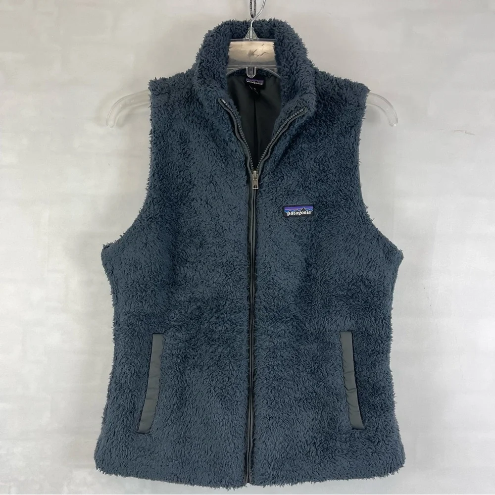 Patagonia Women’s Medium Fleece Zip-Up Vest‎ Gray Sherpa Outdoor Core Piece